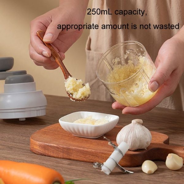 Kitchen Multifunctional Garlic Food Supplement Vegetable Cutter (White) - Image 8