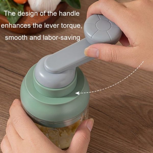 Kitchen Multifunctional Garlic Food Supplement Vegetable Cutter (White) - Image 9