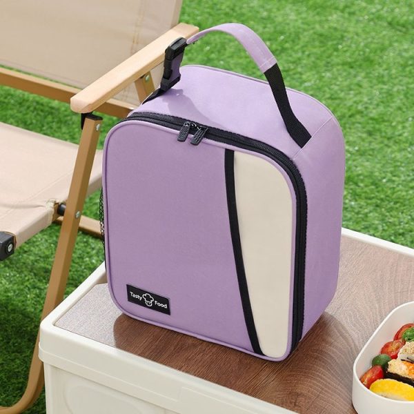Portable Outdoor Picnic Portable Fresh-keeping Lunch Bag (Black) - Image 9