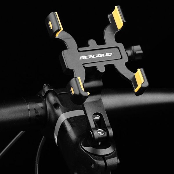 BENGGUO Bicycle Aluminum Alloy Four-claw Cycling Mobile Phone Holder, Model: Handlebars - Image 9