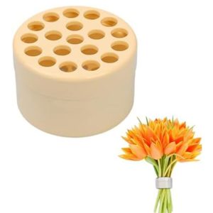Spiral Ikebana Stem Holder for Vases DIY Bouquet Twister Flower Arrangement Holder, Size: Large (Yellow)