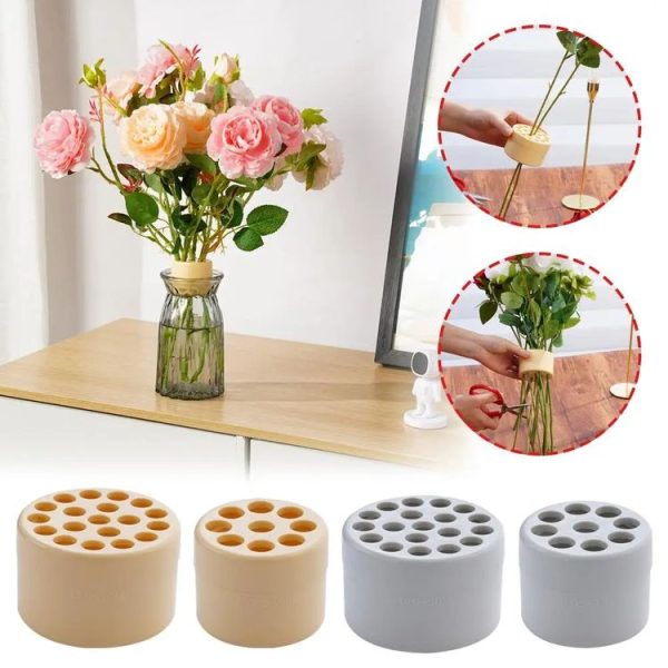 Spiral Ikebana Stem Holder for Vases DIY Bouquet Twister Flower Arrangement Holder, Size: Large (Yellow) - Image 2