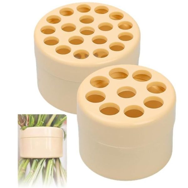 Spiral Ikebana Stem Holder for Vases DIY Bouquet Twister Flower Arrangement Holder, Size: Large (Yellow) - Image 3