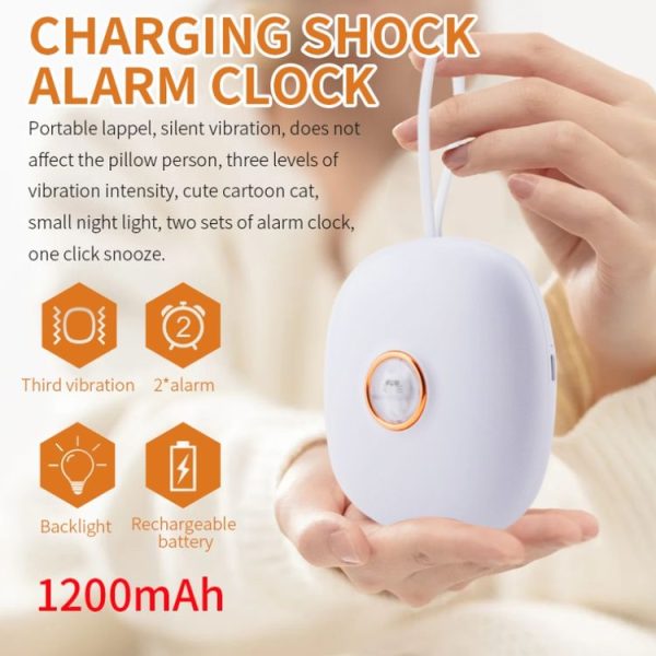 Silent Vibrating Alarm Clock with Multiple Functions for Hearing-impaired People (TS-BC680) - Image 3
