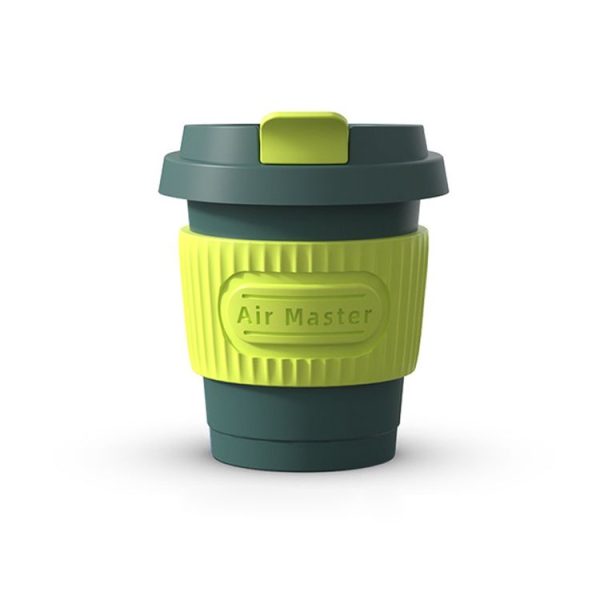 BEN.JACK Coffee Cup Car Perfume Air Conditioner Air Outlet Aromatherapy Ornaments (Dark Night Green+Fluorescent Green)