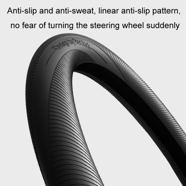 BEN.JACK Car Anti-slip Sweat-absorbent Liquid Silicone Steering Wheel Cover (Black) - Image 3