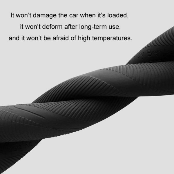 BEN.JACK Car Anti-slip Sweat-absorbent Liquid Silicone Steering Wheel Cover (Black) - Image 5