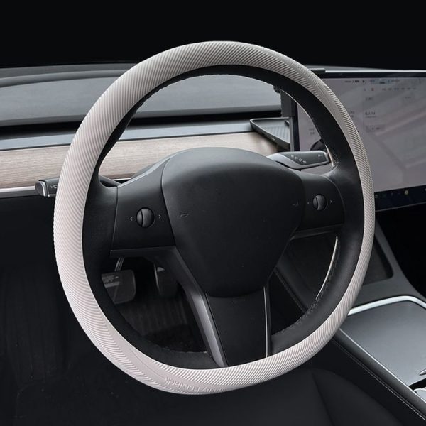 BEN.JACK Car Anti-slip Sweat-absorbent Liquid Silicone Steering Wheel Cover (Black) - Image 9