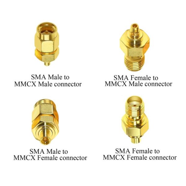 4pcs / Set SMA To MMCX Coaxial Adapter Kit Brass Coaxial Connector RF Antenna Adapter - Image 4
