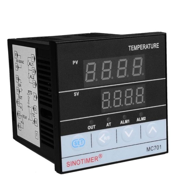 SINOTIMER MC701 Universal Input Short Case PID Intelligent Temperature Controller Meter Heating Cooling Relay SSR Solid State Output - Image 4
