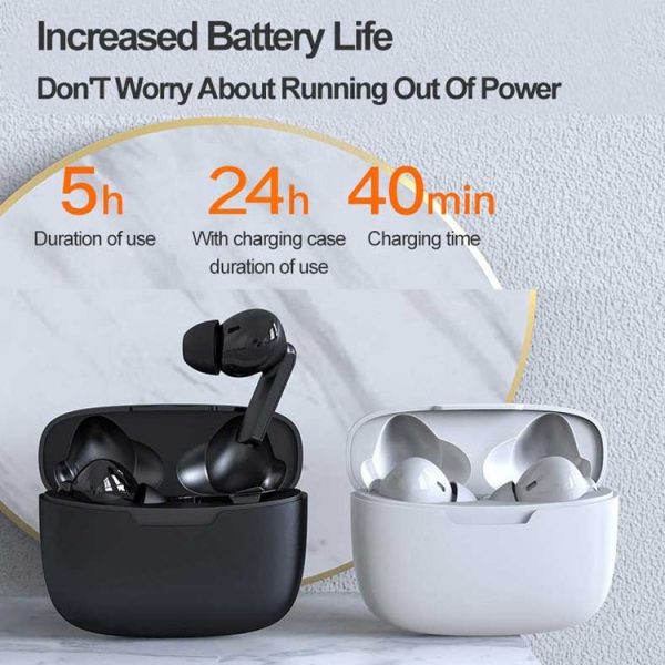 Hishell Y113 Smart Voice Translator Earphone Wireless Earbuds Real Time Instant Online 40 Languages Translate Earphone (Black) - Image 3