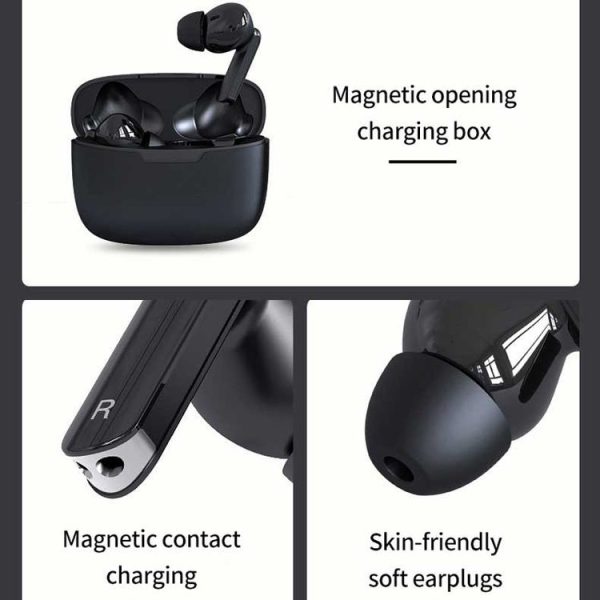 Hishell Y113 Smart Voice Translator Earphone Wireless Earbuds Real Time Instant Online 40 Languages Translate Earphone (Black) - Image 6