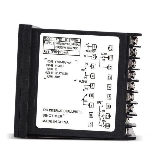 SINOTIMER XY507 Smart Temperature Control Instrument Short Shell PID Heating Relay SSR Solid State Output - Image 4