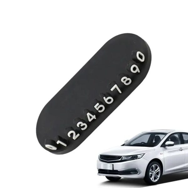 3D Temporary License Plate Removal Ornaments Anti-slip Base (Black) - Image 2