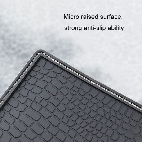 Car Storage Mat Anti-slip Mat for Mobile Phone Ornaments, Style: Without Diamond - Image 3