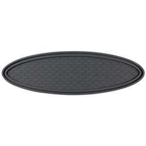 Car Center Console Ornaments Oval Anti-slip Mat, Style: Without Diamond