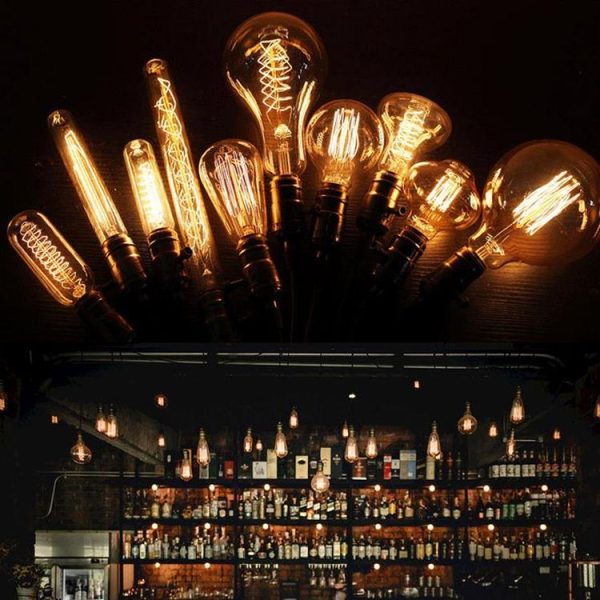 4pcs / Box A60 LED Antique Lamp Vintage Decorative Illumination Light Bulb, Power: 220V 40W (Tip Gold) - Image 7