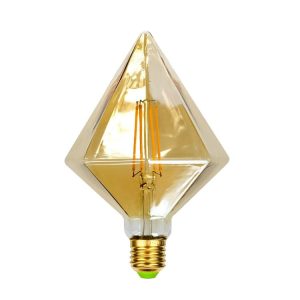E27 Screw Port LED Vintage Light Shaped Decorative Illumination Bulb, Style: Diamond Gold (220V 4W 2700K)