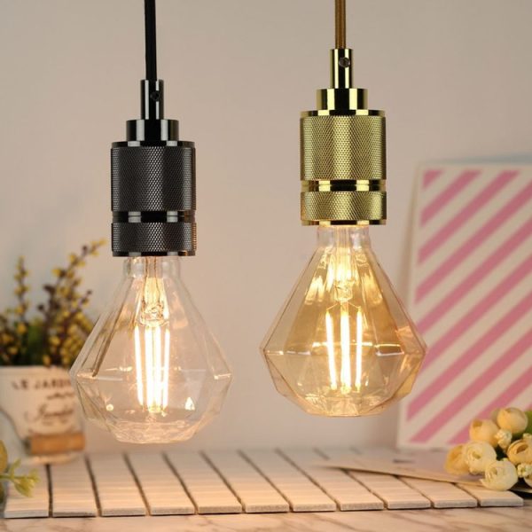 E27 Screw Port LED Vintage Light Shaped Decorative Illumination Bulb, Style: Diamond Gold (220V 4W 2700K) - Image 6
