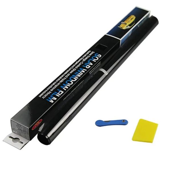 50cm x 3m Car Glass Sun Protection Heat Insulation Solar Translucent Film, Transmittance: 1 Percent - Image 4
