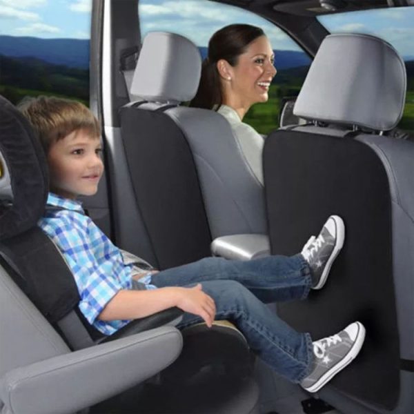 Car Child Seat Anti Kick Mats Anti Dirt Protective Mats (Black) - Image 2