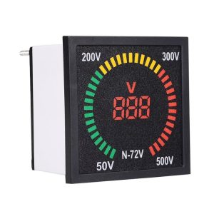 SINOTIMER N-72V AC Voltage Signal Indicator Square Turntable LED Digital Display Voltmeter