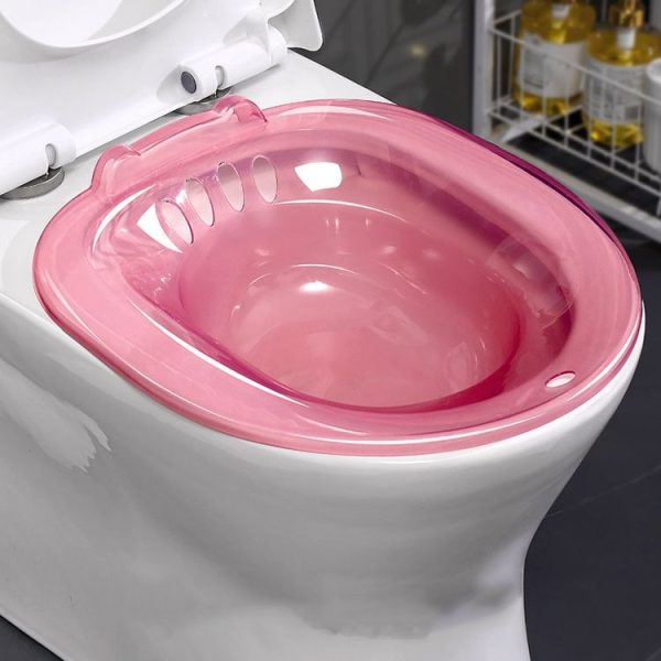 Toilet Bidet Free Squatting Soak Medicine Bathtubs For Pregnant Women (Light Pink)