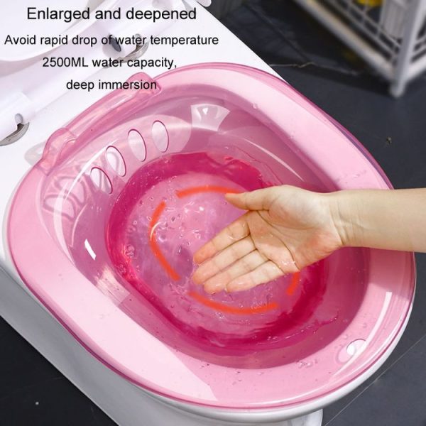 Toilet Bidet Free Squatting Soak Medicine Bathtubs For Pregnant Women (Light Pink) - Image 10