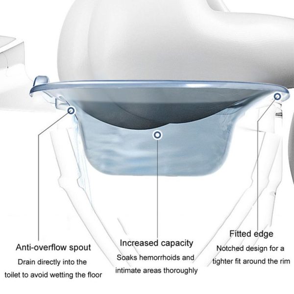 Toilet Bidet Free Squatting Soak Medicine Bathtubs For Pregnant Women (Light Pink) - Image 5