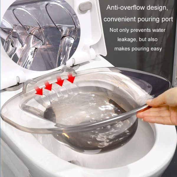 Toilet Bidet Free Squatting Soak Medicine Bathtubs For Pregnant Women (Light Pink) - Image 9