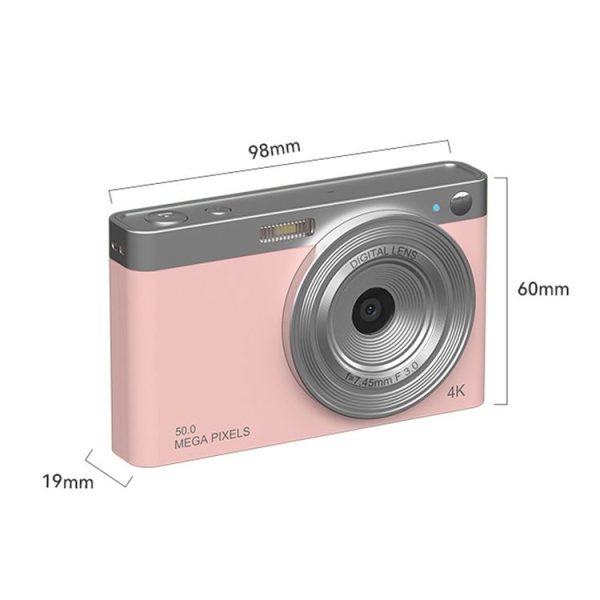 50 MP HD Camera 4K Video Retro Vlog Self-Shooting Camera (Black) - Image 4