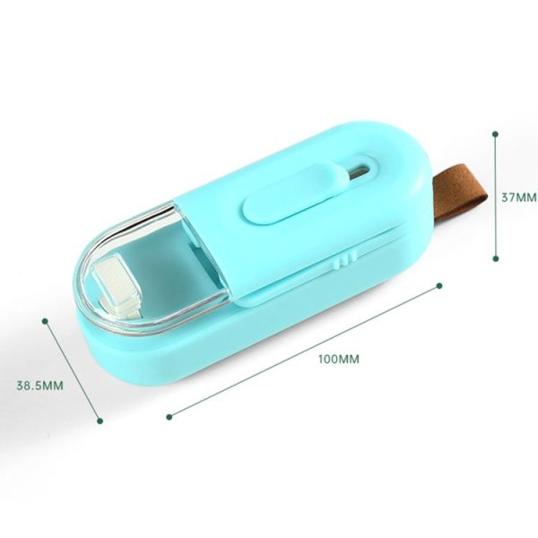 Food Packaging Sealer 2 In 1 Magnetic Mini Handheld Vacuum Sealer Machine With Cutter (White) - Image 12