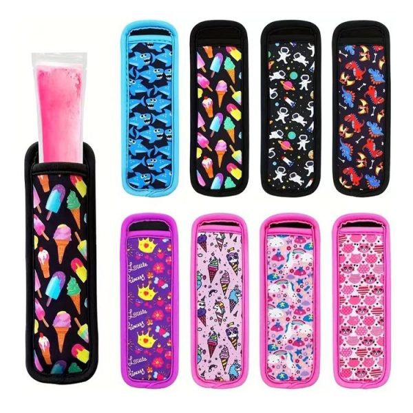 Neoprene Printed Popsicle Cover Ice Stick Bag (Random Color Delivery) - Image 2