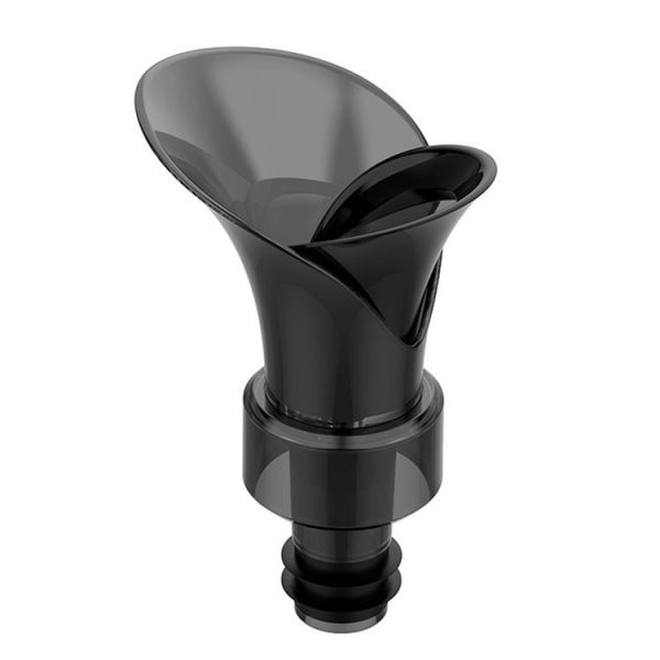 2-in-1 Red Wine Cacuum Stopper Wine Pourer Quick Sobering Device (Black Petal Type)