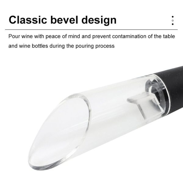 Mini Home Wine Pourer Red Wine Quick Decanter Silicone Wine Starter, Spec: Oblique Mouth - Image 3