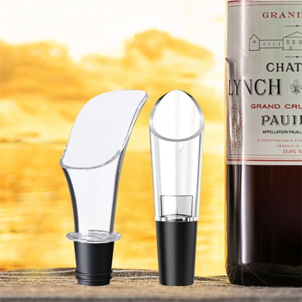 Mini Home Wine Pourer Red Wine Quick Decanter Silicone Wine Starter, Spec: Oblique Mouth - Image 7