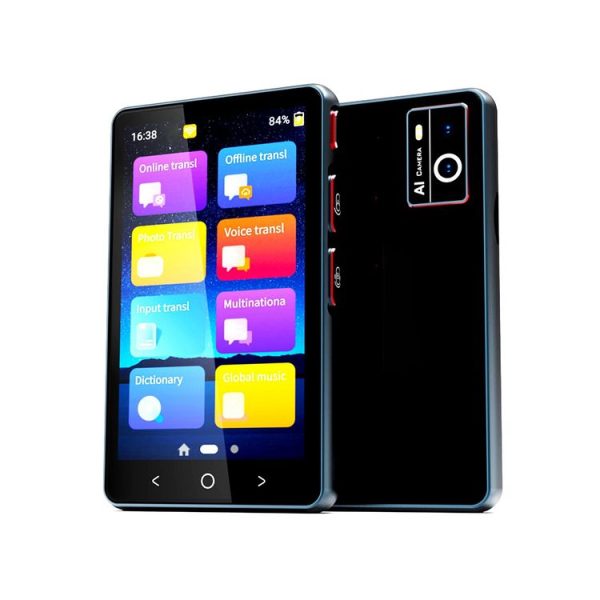 Hishell P40 Smart Translator 135 Languages Voice Intelligent Online Translation Machine Offline Multilanguage Speech Translate (Black)