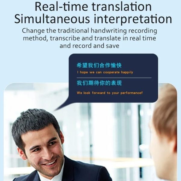 Hishell P40 Smart Translator 135 Languages Voice Intelligent Online Translation Machine Offline Multilanguage Speech Translate (Black) - Image 3