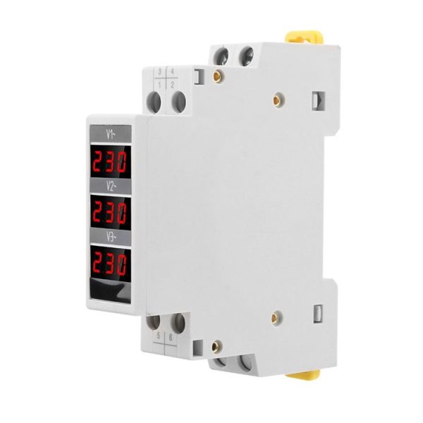 SINOTIMER SDM010 Modular Rail Type AC Three-Phase Digital Voltmeter Electronic Instrumentation - Image 5