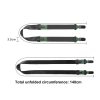 Quick Release Mirrorless Camera Crossbody Strap SLR Camera Decompression Halter Strap (Black+Brown) - Image 3