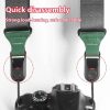 Quick Release Mirrorless Camera Crossbody Strap SLR Camera Decompression Halter Strap (Black+Brown) - Image 4