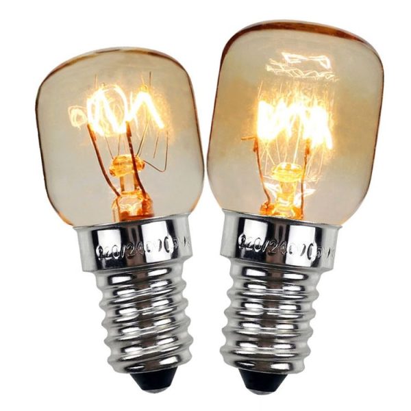 E14 Salt Crystal Lamps High Temperature Resistant Oven Light Bulb, Power: 15W Brass Lamp Head (2700K Warm White) - Image 3