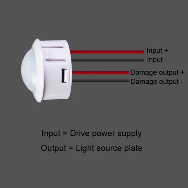 Infrared Human Body Sensor Switch Module Ceiling Downlight, Specification: AC110-240V Terminal Line - Image 6