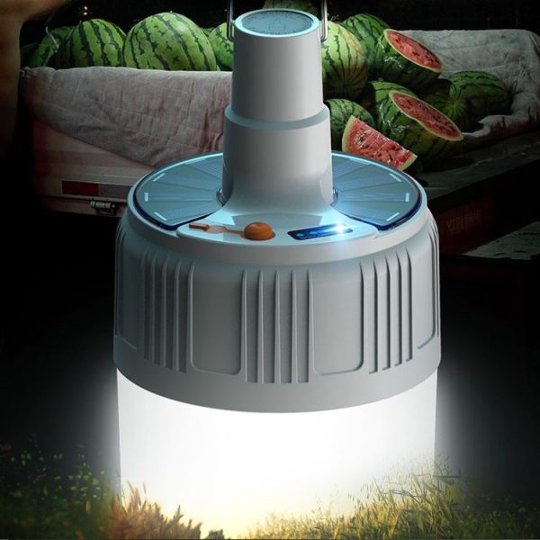 Rechargeable LED Solar Bulb Light Waterproof Night Market Stall Energy Saving Lamp, Model: 24LED - Image 3