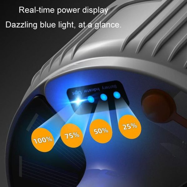 Rechargeable LED Solar Bulb Light Waterproof Night Market Stall Energy Saving Lamp, Model: 24LED - Image 7