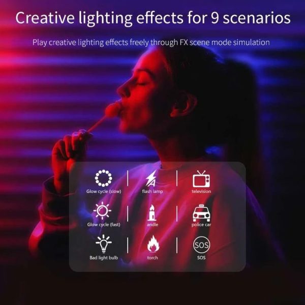 Desiontal W70 Full Color RGB Live Fill Light Portable Small Pocket Light Ambient Photo Handheld Photography Lighting - Image 7