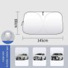 Car Front Windshield Heat Insulation Sun Protection Visor, Specification: Front Block 145x80cm - Image 2
