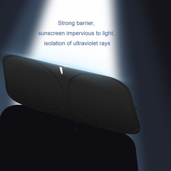 Car Front Windshield Heat Insulation Sun Protection Visor, Specification: Front Block 145x80cm - Image 3