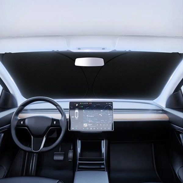 Car Front Windshield Heat Insulation Sun Protection Visor, Specification: Front Block 145x80cm - Image 7