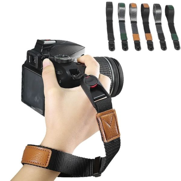Camera Magnetic Wrist Strap SLR Accessories Hand Strap (Black+Brown) - Image 9